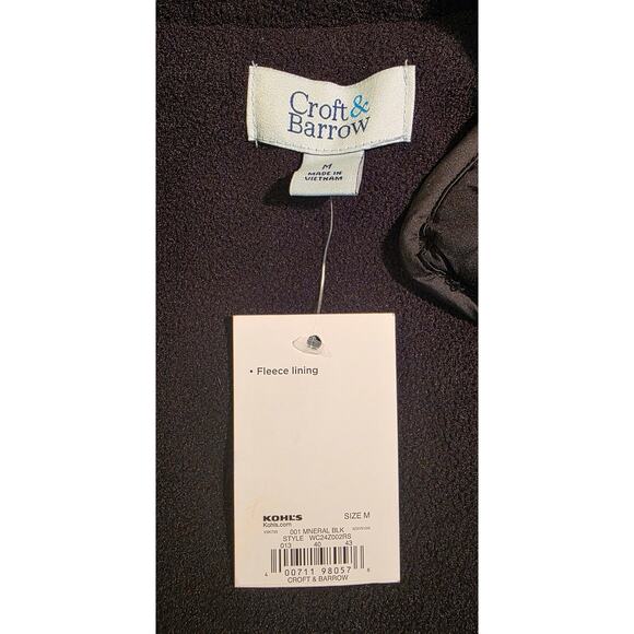 Croft & Barrow Quilted Vest Black
Size M NWT - Picture 4 of 6